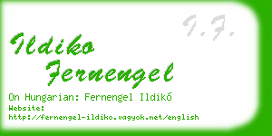 ildiko fernengel business card